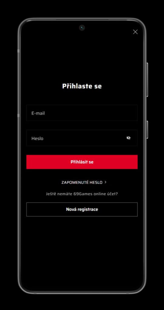 přihlášení do kasina 69games